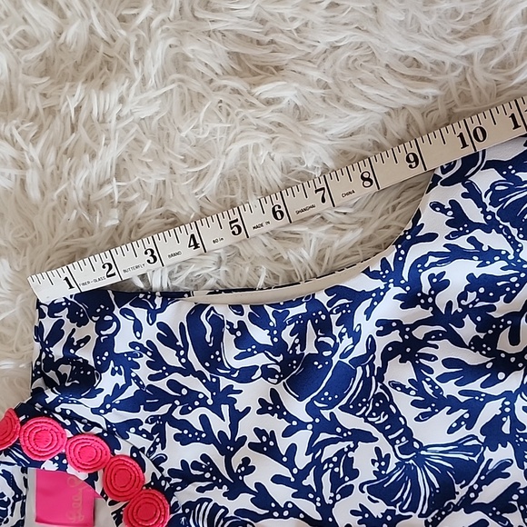 Lilly Pulitzer Floral Sleeveless Dress Blue and Pink - Picture 9 of 15